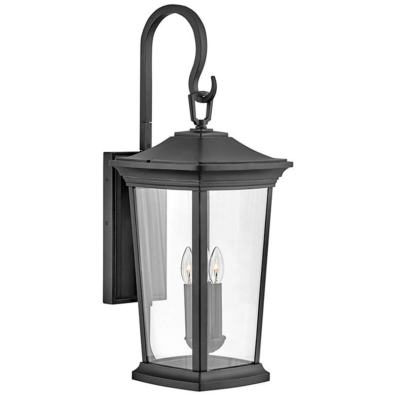 Image 2 Bromley 30" High Museum Black 3-Light LED Outdoor Wall Light