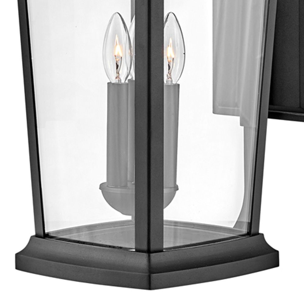 Image 7 Bromley 30" High Museum Black 3-Light LED Outdoor Wall Light more views