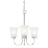 Bronson 18" Wide Brushed Nickel 3 Light Chandelier