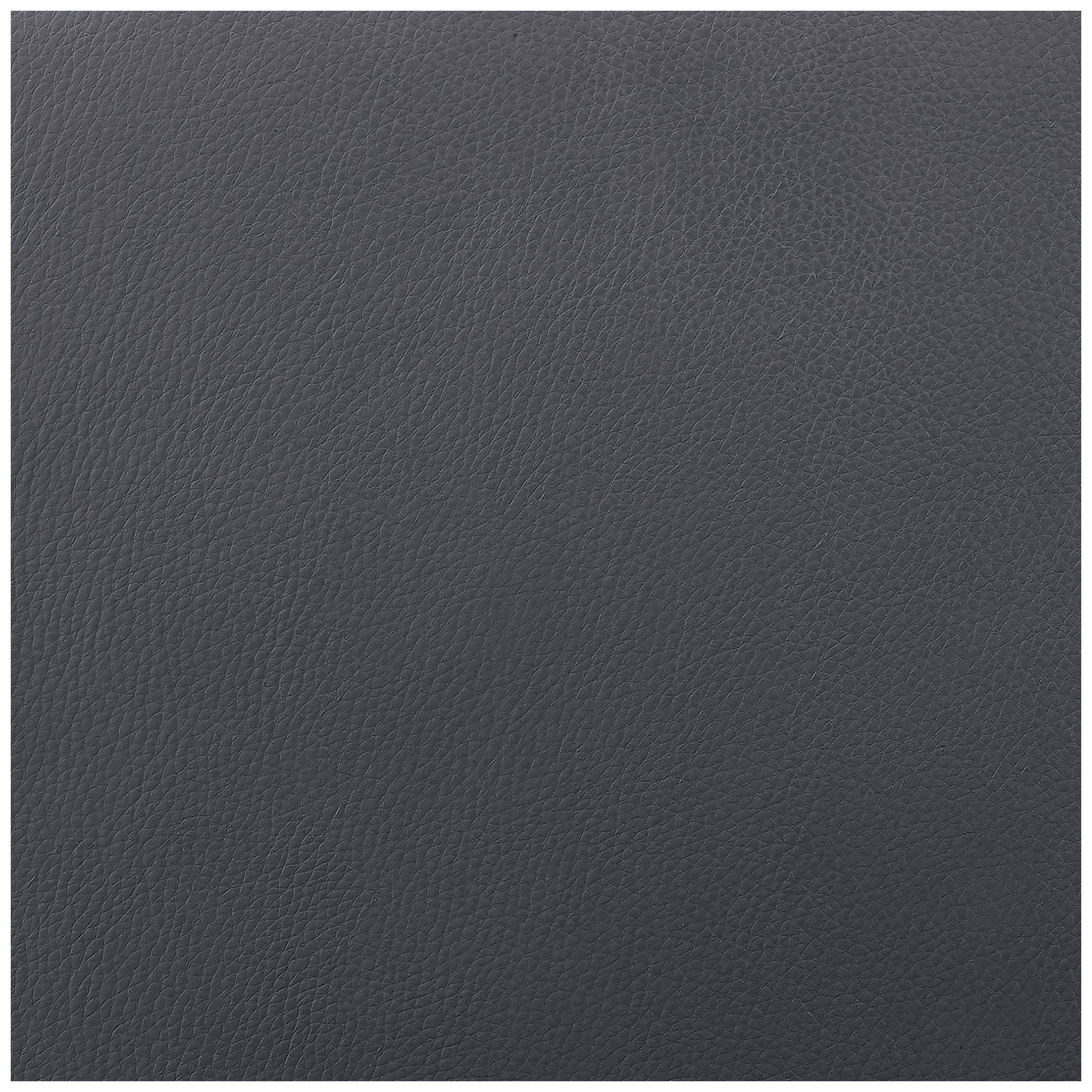 Bronson 25 in. Barstool in Silver Finish with Slate Grey Faux Leather