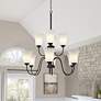1_Bronson 30" Wide Matte Black 9-Light Chandelier