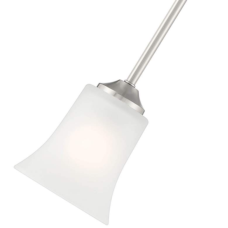 Image 2 Bronson 5.25" Wide Brushed Nickel 1 Light Pendant more views