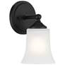3_Bronson 9.5" High 1-Light Matte Black Transitional Wall Sconce more views