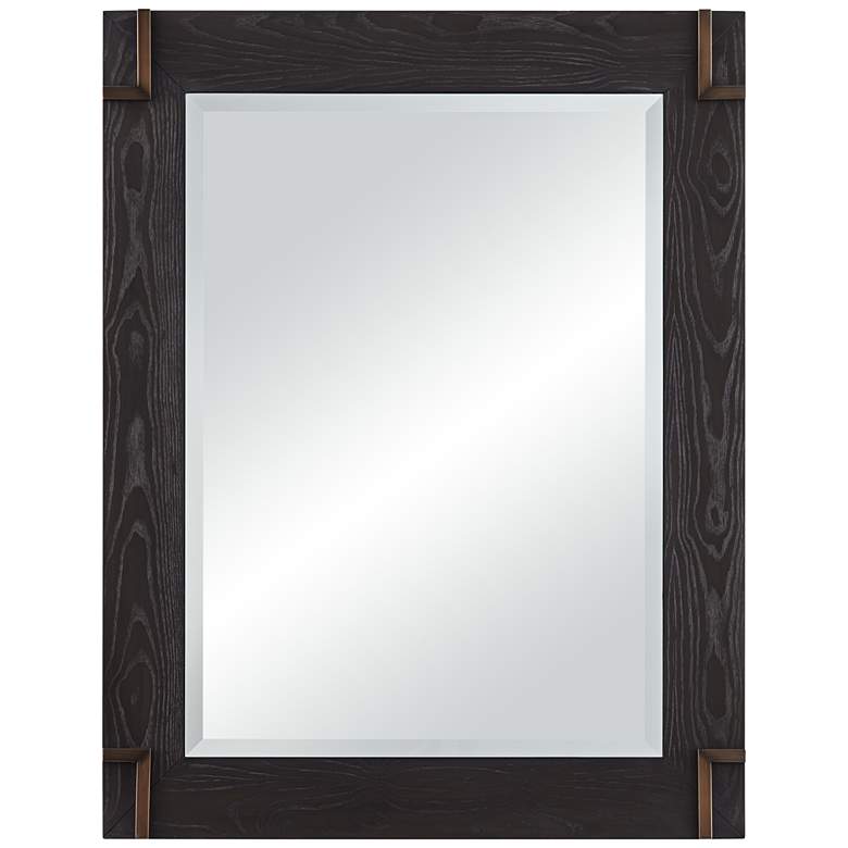 Image 2 Bronson Matte Dark Bronze 28 inch x 36 inch Rectangular Wall Mirror