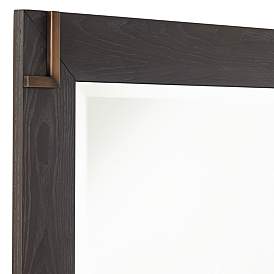Image3 of Bronson Matte Dark Bronze 28" x 36" Rectangular Wall Mirror more views