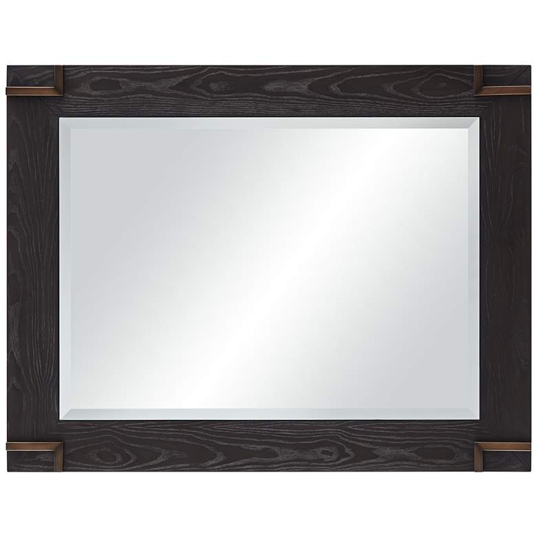 Image 5 Bronson Matte Dark Bronze 28 inch x 36 inch Rectangular Wall Mirror more views