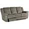 Bronson Sultry Pecan Faux Leather Power Recliner Sofa