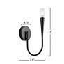 6_Bronte 11" High Black Wall Sconce more views