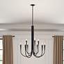 1_Bronte 25.25" Wide 9-Light Black Chandelier
