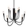 4_Bronte 25.25" Wide 9-Light Black Chandelier more views