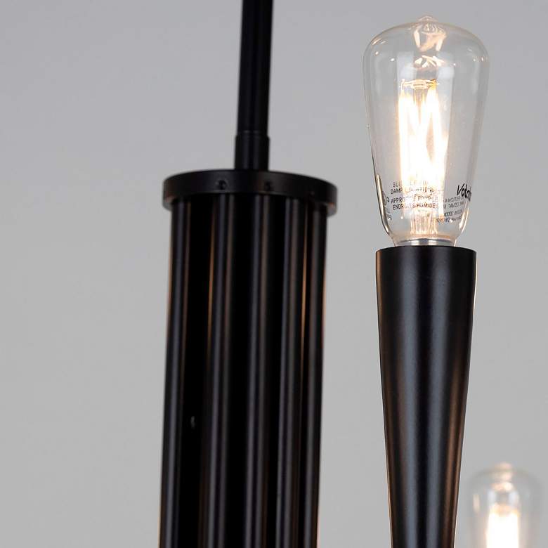 Image 7 Bronte 25.25" Wide 9-Light Black Chandelier more views