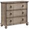 Bronte 35" Wide Light Brown 3-Drawer Wood Accent Chest