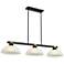 Bronte by Z-Lite Matte Black + Rubbed Brass 52.25 inch 3 Light Billiard