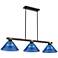 Bronte by Z-Lite Matte Black + Rubbed Brass 52.75 inch 3 Light Billiard