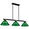 Bronte by Z-Lite Matte Black + Rubbed Brass 52.75 inch 3 Light Billiard