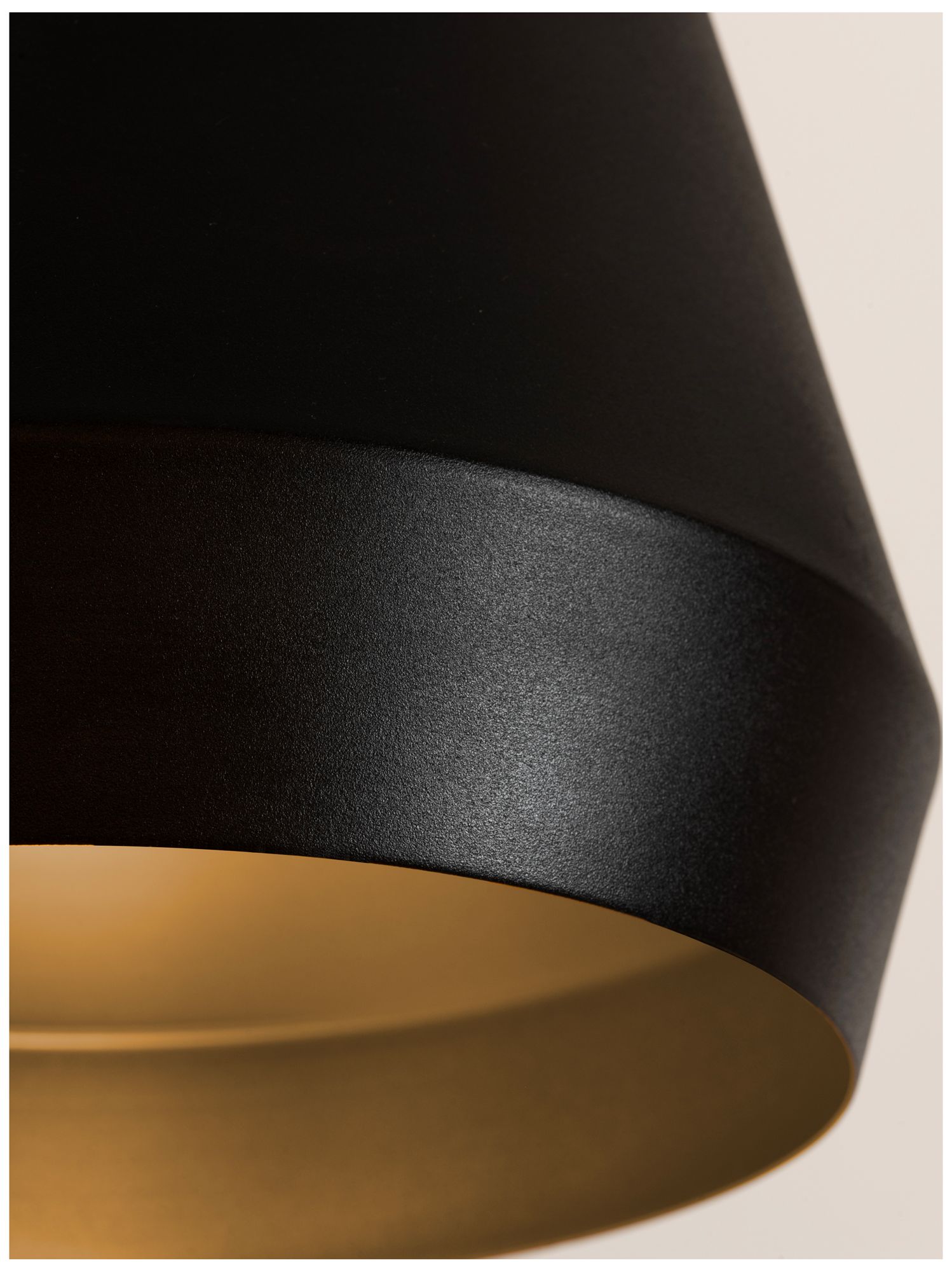 Image 5 Bronx 14" Wide Black Gold Pendant more views