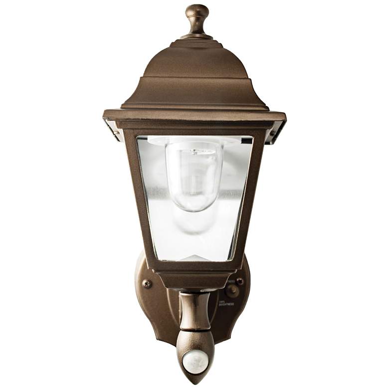 Image 1 Bronze 12 inch High Battery LED Outdoor Wall Light