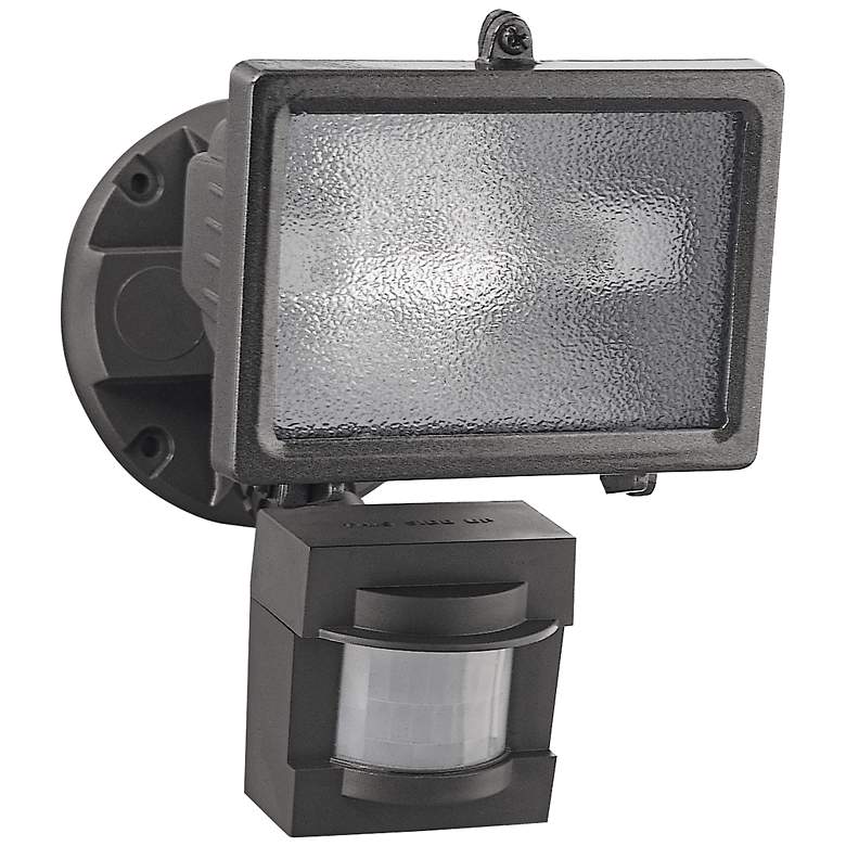 Image 1 Bronze 150-Watt Halogen Motion Sensor Security Floodlight