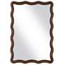2_Bronze 22 1/2" x 32 1/2" Flowing Scalloped Edge Wall Mirror