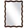 Bronze 22 1/2" x 32 1/2" Flowing Scalloped Edge Wall Mirror