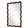 5_Bronze 22 1/2" x 32 1/2" Flowing Scalloped Edge Wall Mirror more views