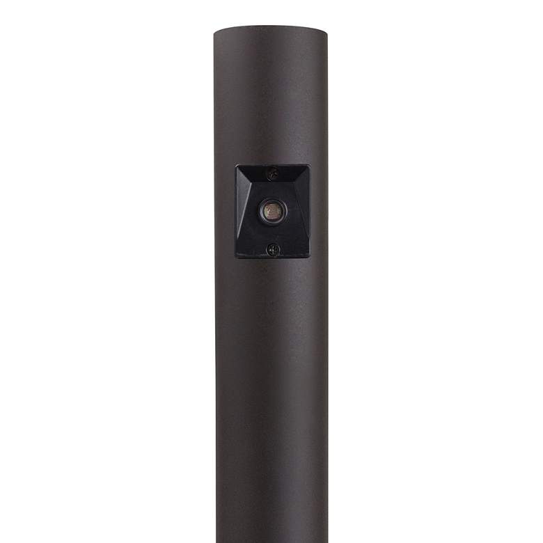 Image 1 Bronze 84" High Dusk-to-Dawn Direct Burial Lamp Post