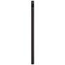 Bronze 84" High Outdoor Direct Burial Lamp Post with Outlet