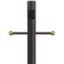 Bronze 96" High Cross Arm Outlet Direct Burial Lamp Post