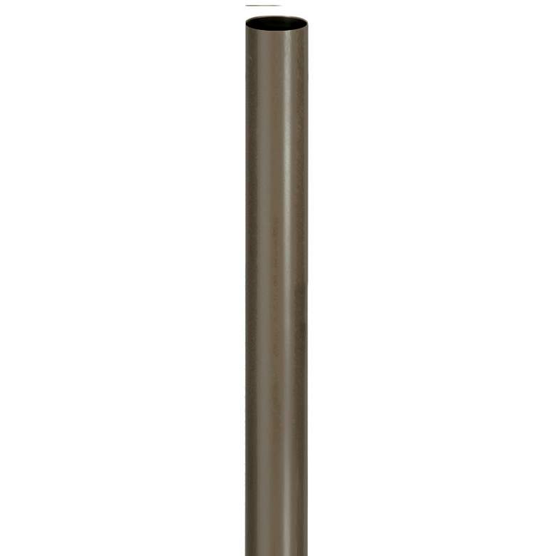 Image 1 Bronze 96" High Metal Outdoor Direct Burial Lamp Post