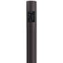 Bronze 96" High Outdoor Direct Burial Lamp Post with Outlet