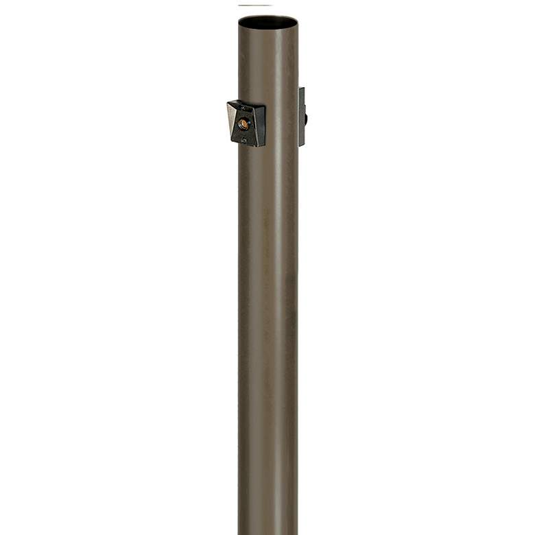 Image 1 Bronze 96" High Outlet Dusk-to-Dawn Direct Burial Lamp Post