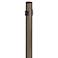 Bronze 96" High Outlet Dusk-to-Dawn Direct Burial Lamp Post