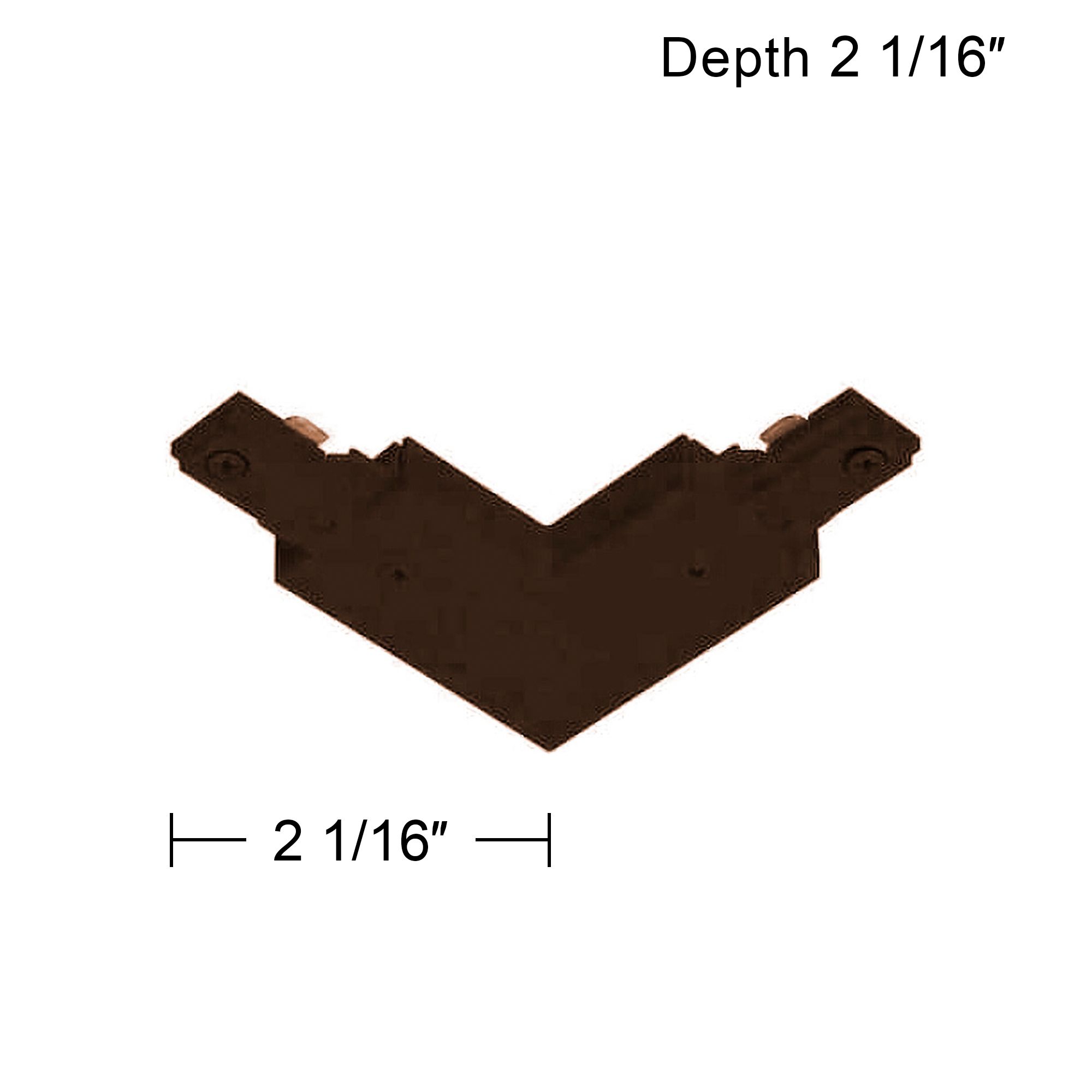 Image 2 Bronze Adjustable L-Connector Track Joiner more views