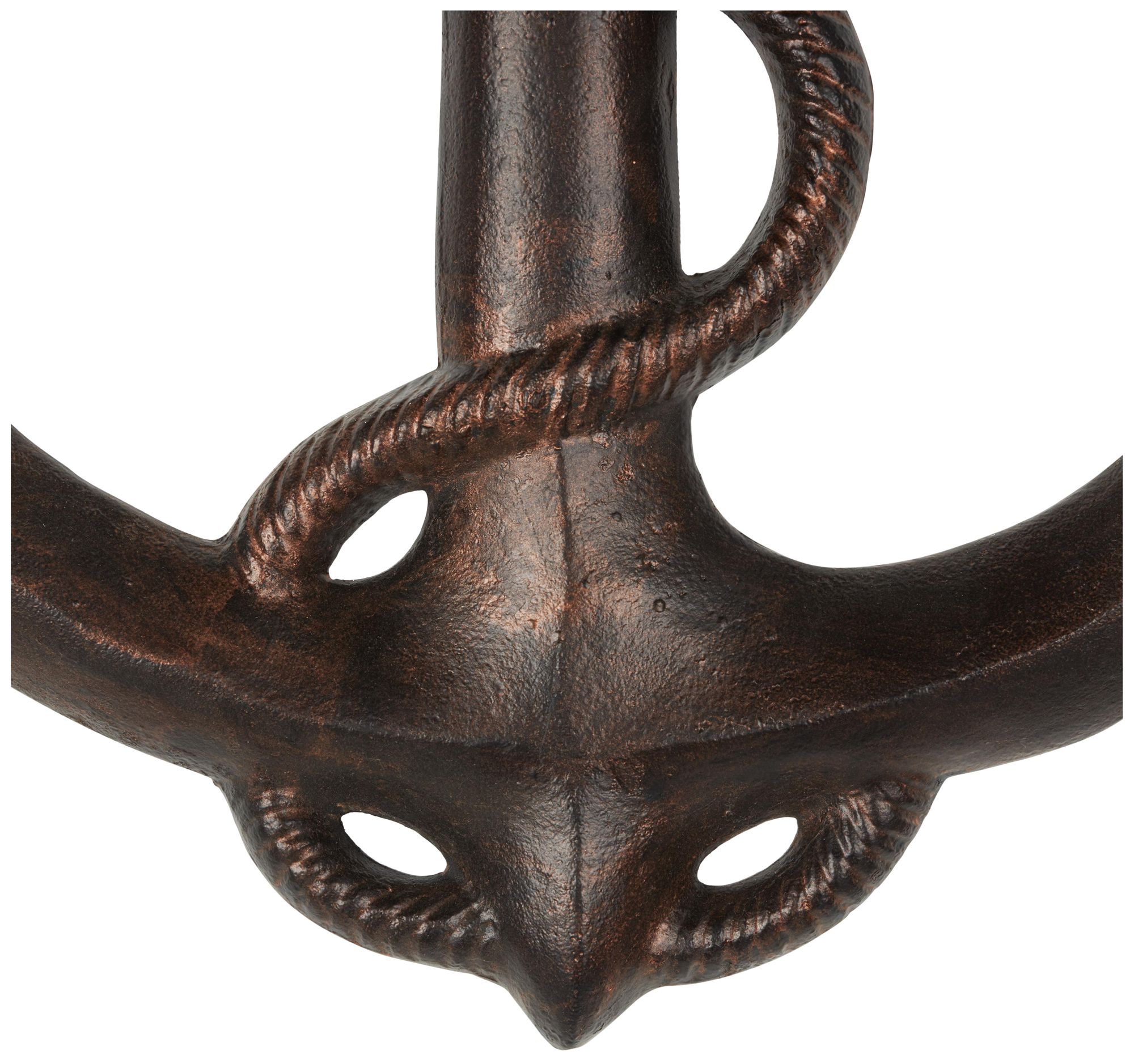 Image 3 Bronze Aluminum Metal Nautical Wall Decor, S/2 19", 14"H more views