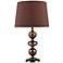 Bronze and Coffee Plated Finish Table Lamp