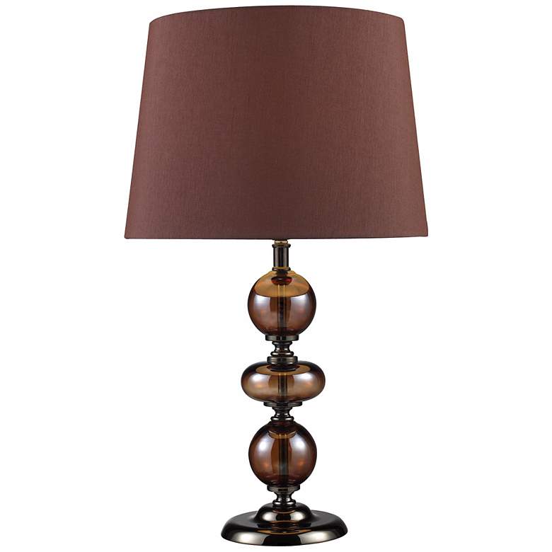 Image 1 Bronze and Coffee Plated Finish Table Lamp