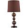 Bronze and Coffee Plated Sphere Table Lamp