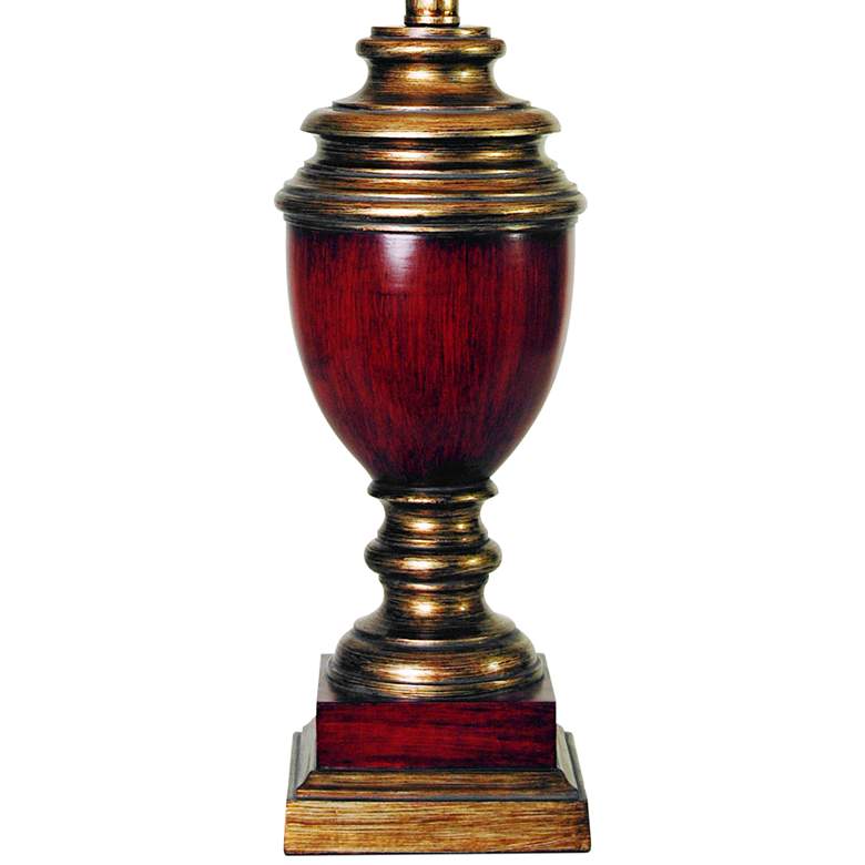 Image 3 Bronze and Gamay 28 1/2 inch High Faux Wood Traditional Table Lamp more views