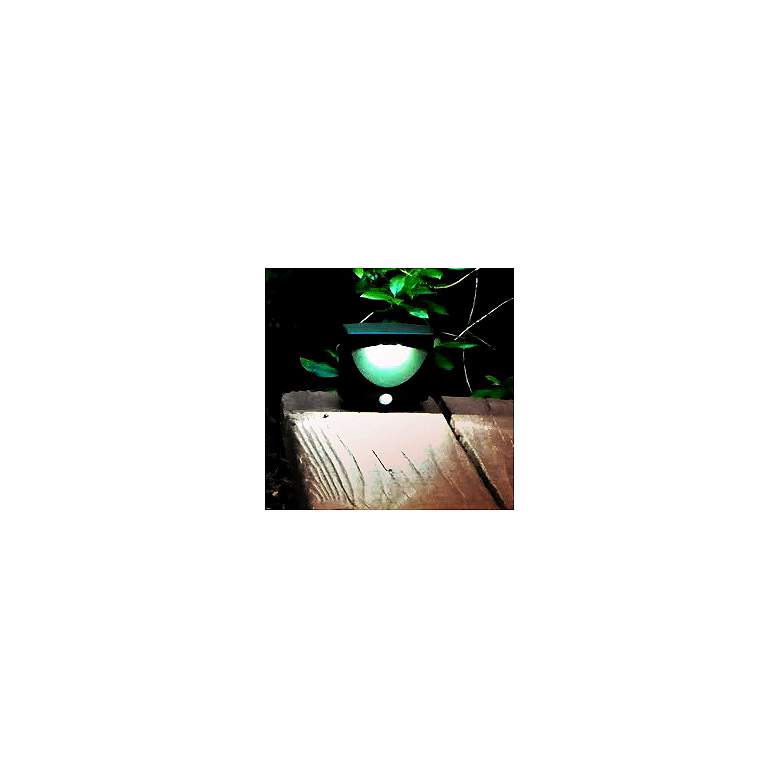Image 2 Bronze Battery Powered 3-Light LED Outdoor Night Light more views