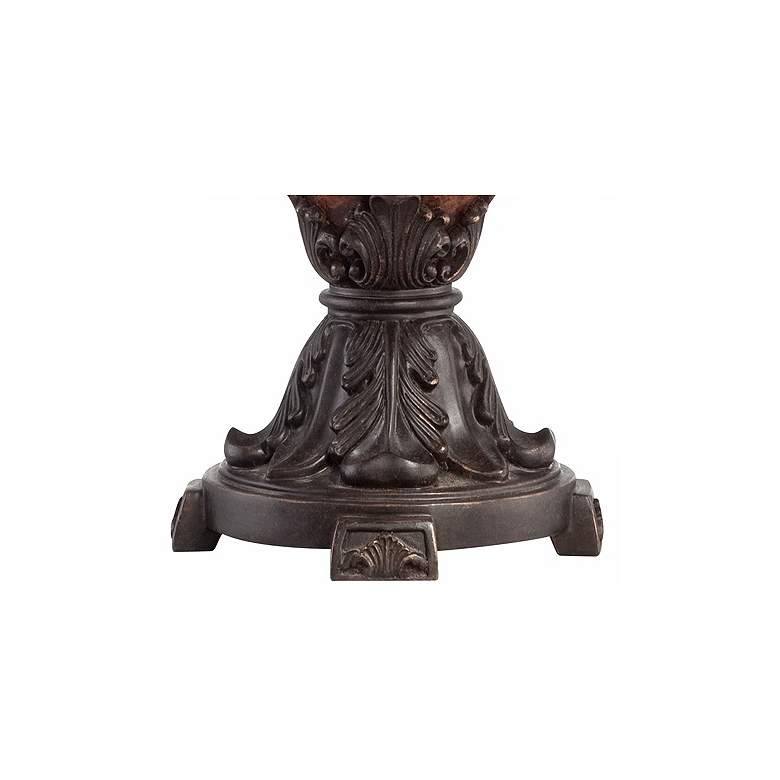 Bronze Crackle Large Urn Table Lamp with Table Top Dimmer more views
