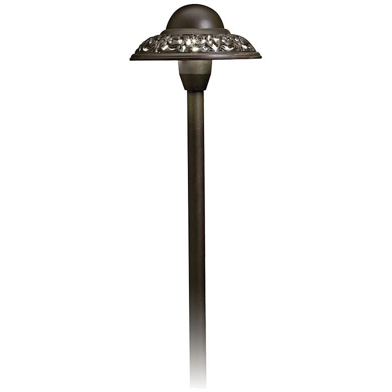 Image 2 Bronze Finish Pierced Dome 21 1/2" Landscape Path Light