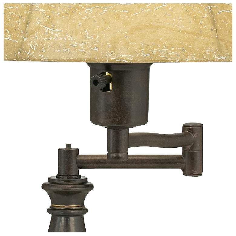 Image 3 Bronze Finish Swing Arm Lamps by Regency Hill - Set of 2 more views