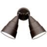 Bronze Finish Two Light Outdoor Security Floodlight