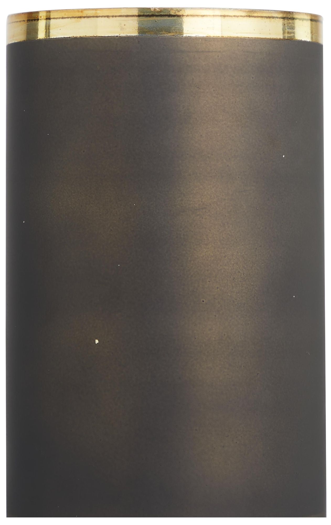 Image 2 Bronze Glass Contemporary Candle Holder, 6" x 6" x 20" more views