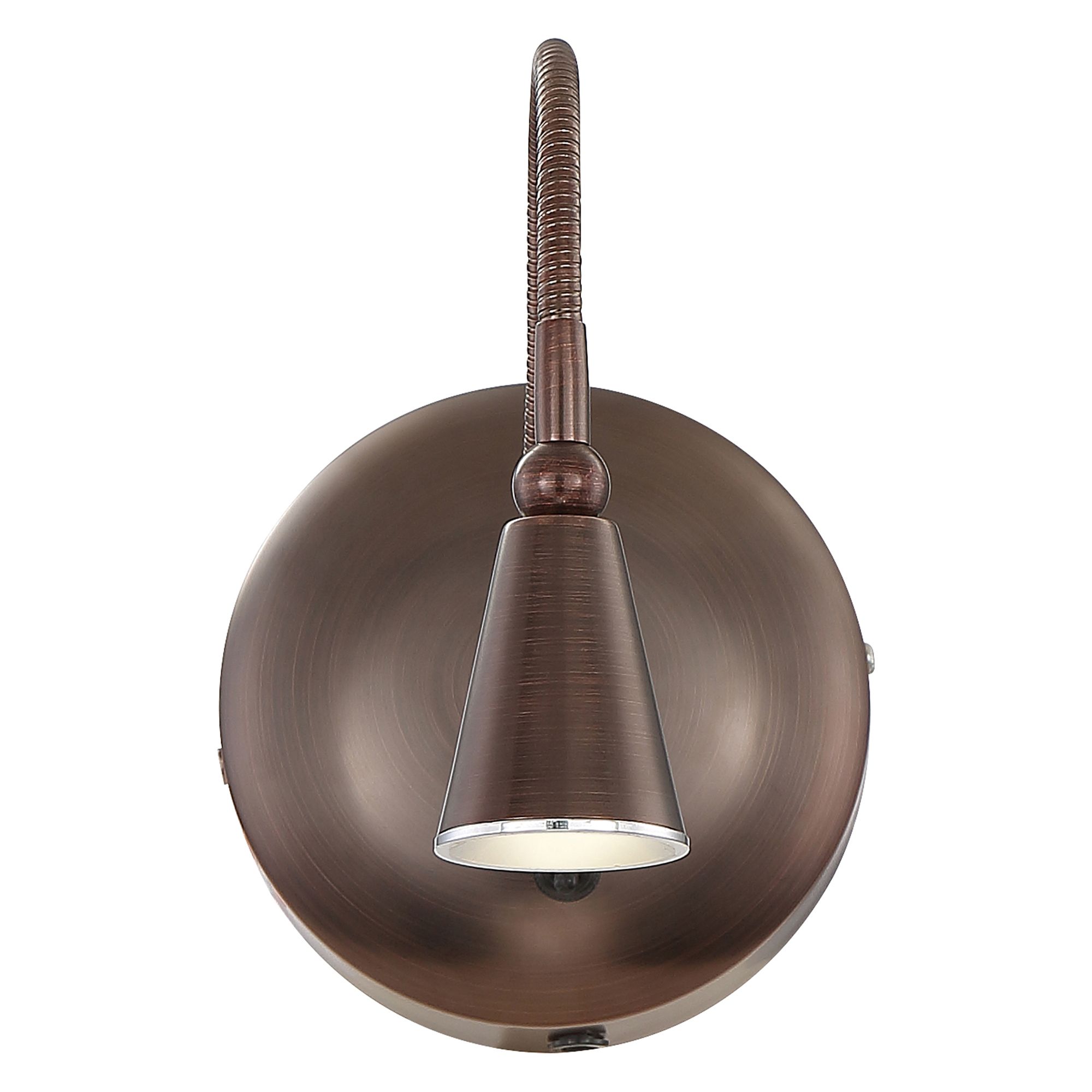 Image 4 Bronze LED Gooseneck Wall Lamp more views
