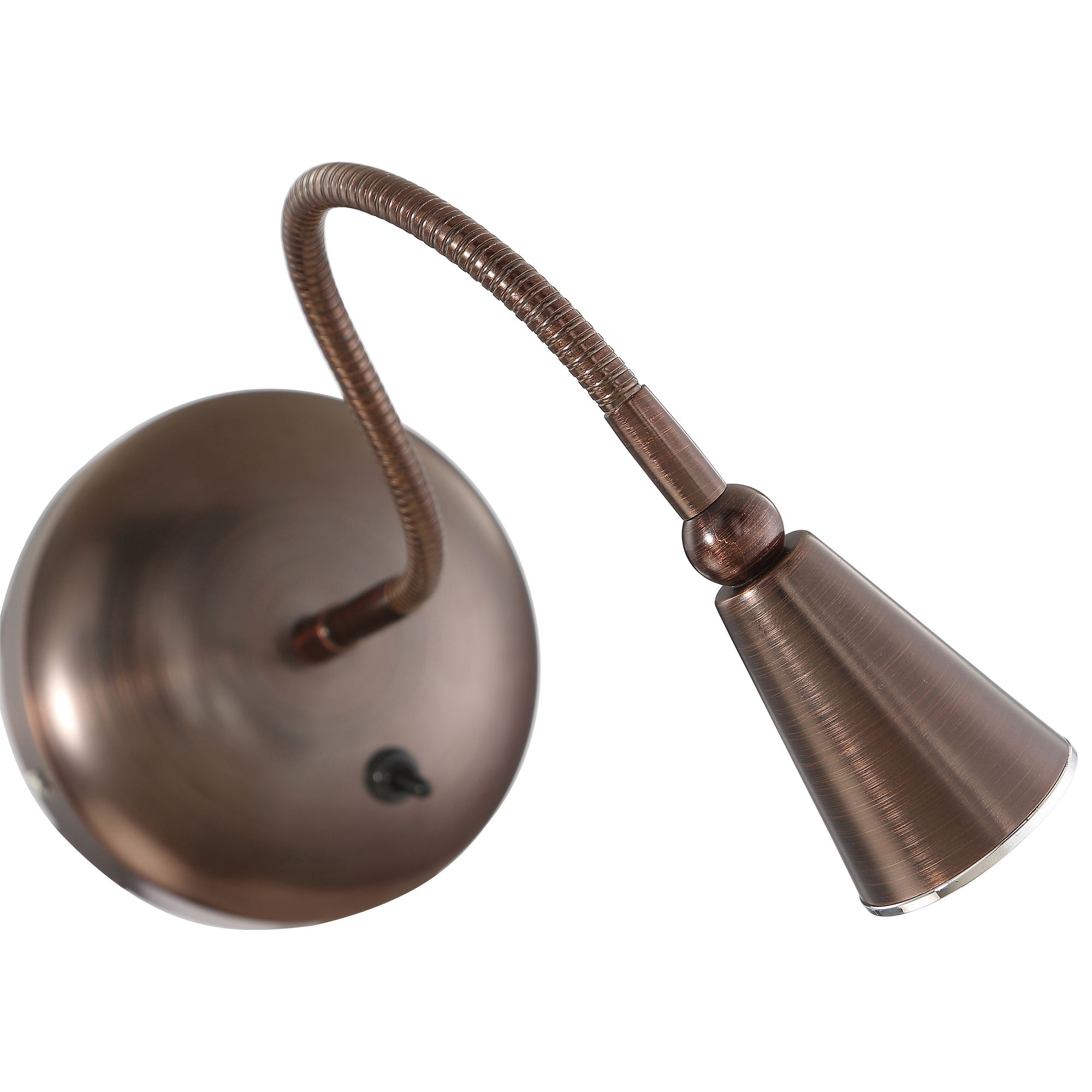 Image 7 Bronze LED Gooseneck Wall Lamp more views