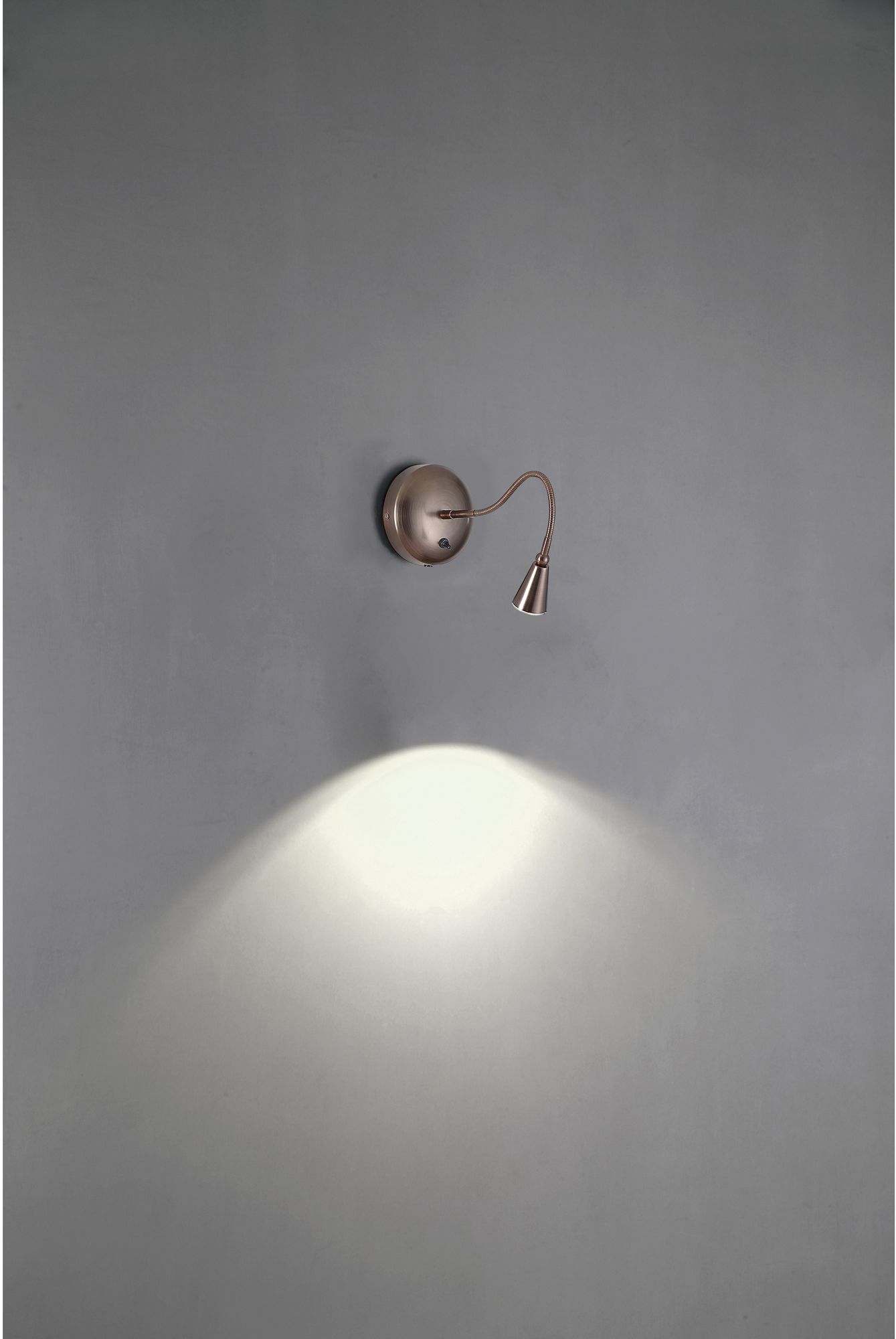 Bronze LED Gooseneck Wall Lamp