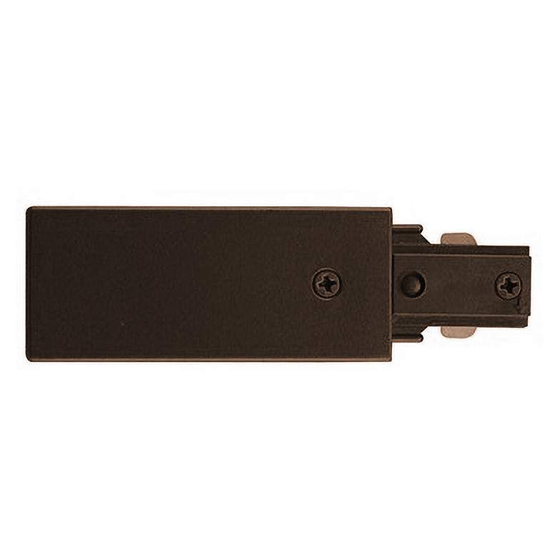 Image 1 Bronze Live End Feed Halo Compatible for Track Lighting