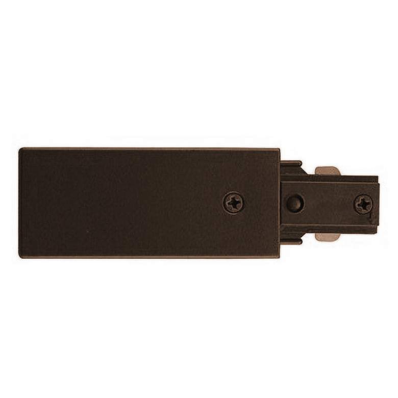 Image 1 Bronze Live End Feed Halo Compatible for Track Lighting