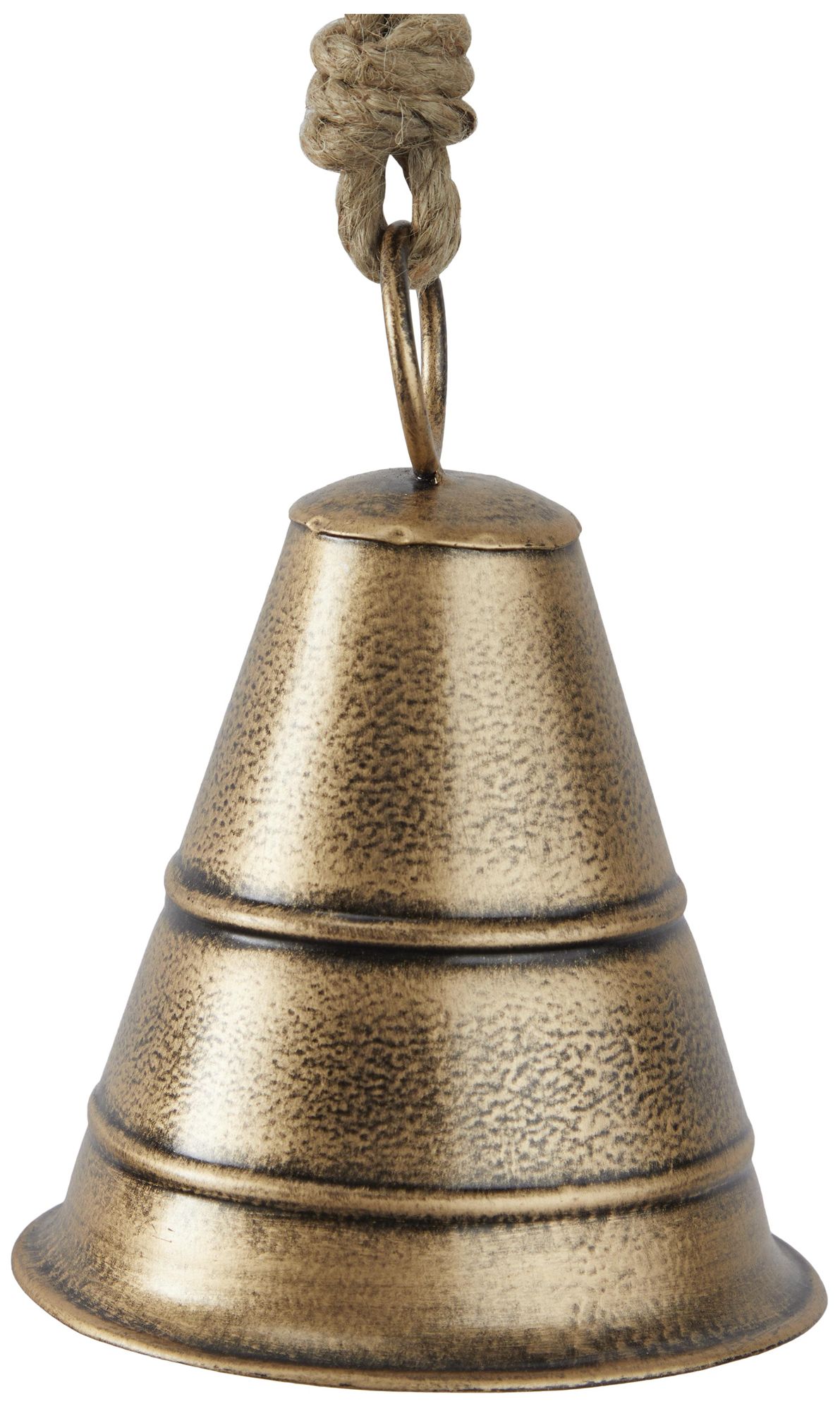 Image 3 Bronze Metal Bohemian Decorative Cow Bells, S/3 10", 8", 5"H more views